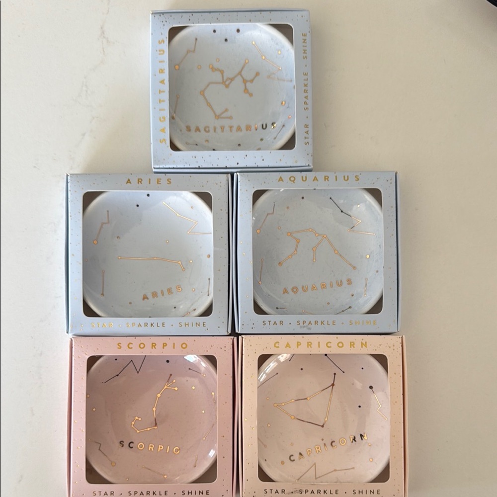 Zodiac Constellation Trinket Dishes